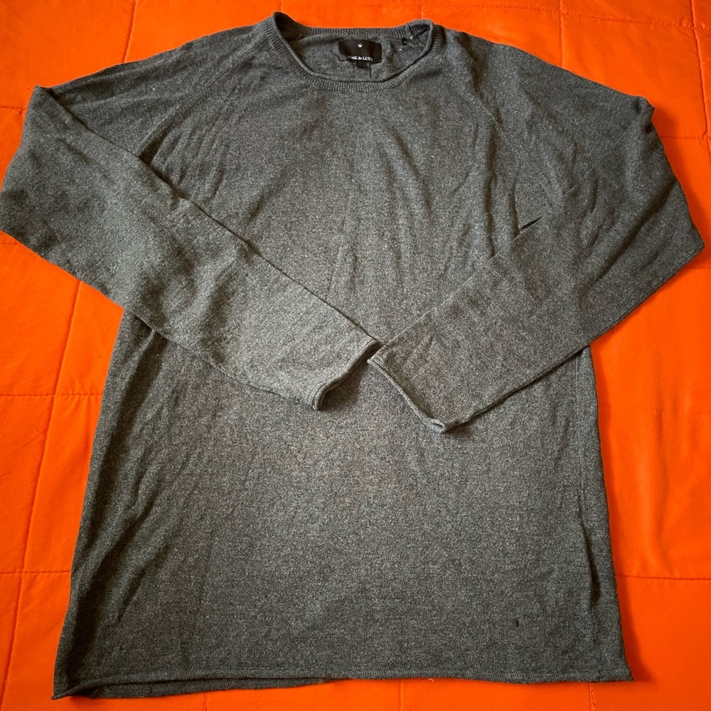 Junk De Luxe Sweatshirt Mens Large Gray Pullover